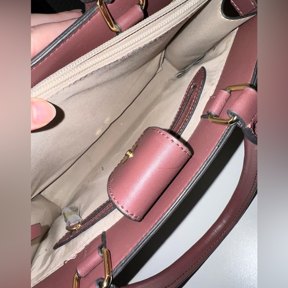 Nine West Burgundy and Cream Tote Bag - Picture 5 of 10